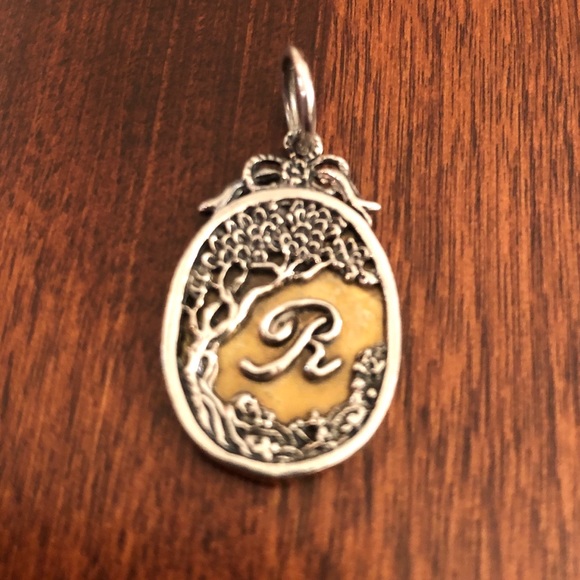 Waxing Poetic Jewelry - Retired Waxing Poetic Oval Insignia “R” Charm